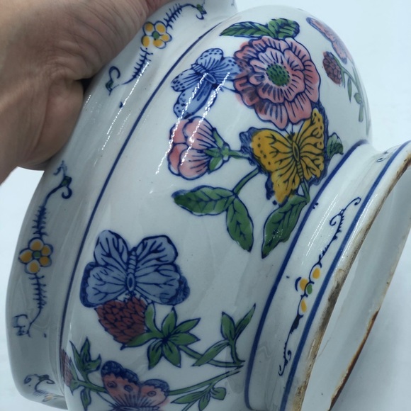 Ceramic Floral Planter - Picture 7 of 7